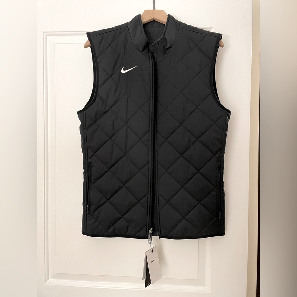 Nike Men's Black Quilted Vest